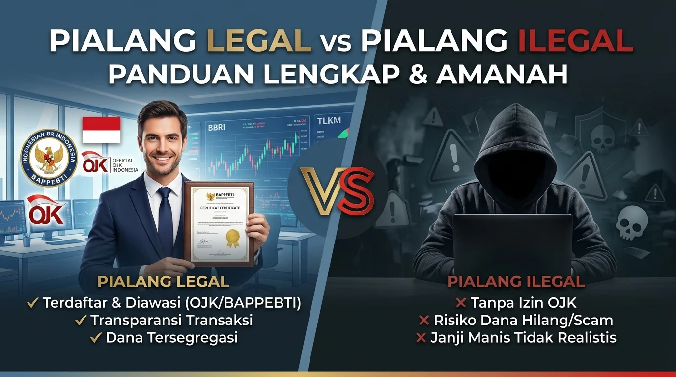 Perbedaan Pialang Legal dan Ilegal