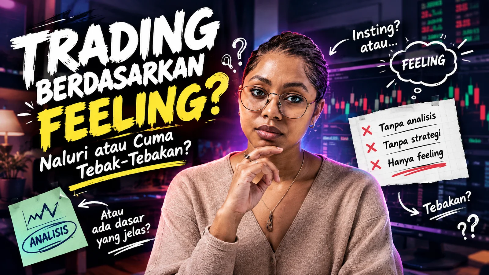 Trading Berdasarkan Feeling: Naluri atau Cuma Tebak-Tebakan?